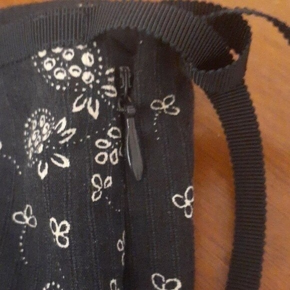 J. Crew navy blue summer skirt cotton boho 2 xs s paisley floral j.crew - Picture 6 of 8